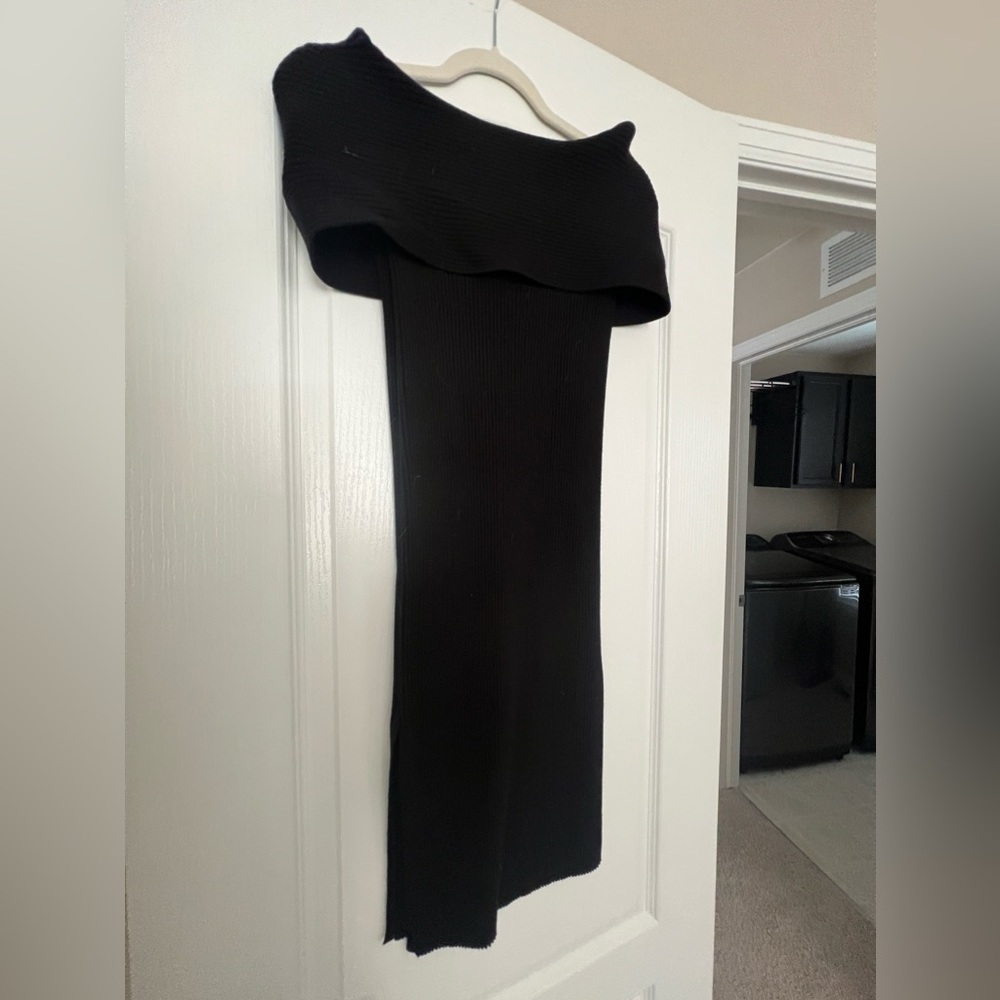 Nordstrom black off the shoulder dress by Eliza J